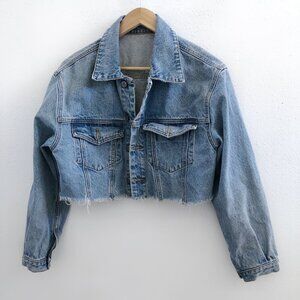 J. GALT Cropped Denim Jacket Small Size